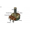 Rotary Potentiometer Linear Taper 50K ohm 3 Pin 15mm Shaft
